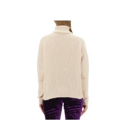 Silk and Cashmere Turtleneck Sweater - Image 3