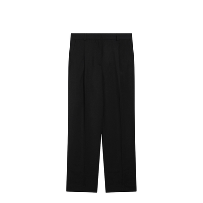 Black Wool-Blend Trousers - Image 1