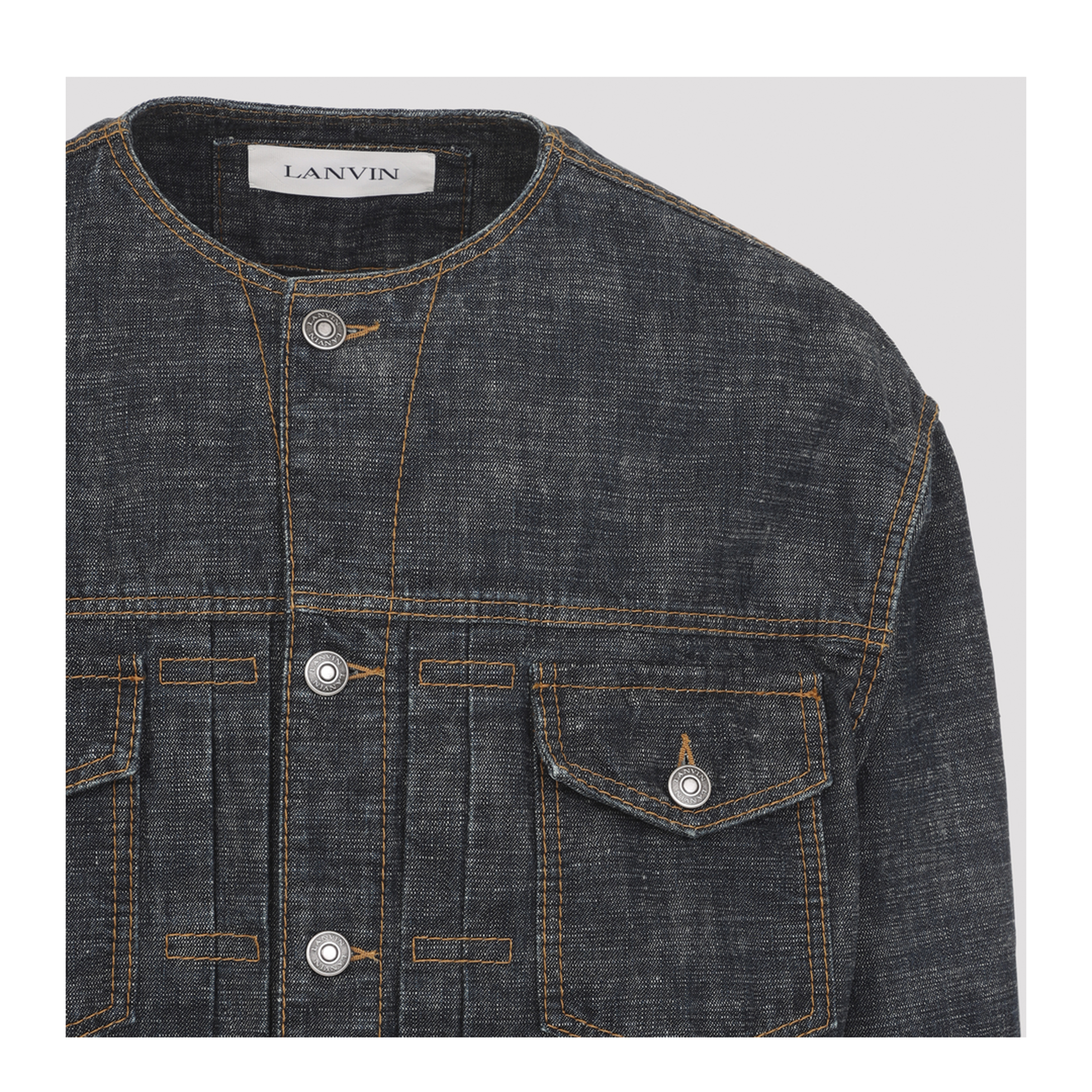 Collarless Jacket - Image 5