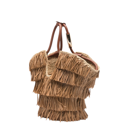 Goldentime Fringed Tote Bag - Image 5