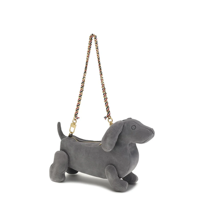 Hector Suede Shoulder Bag Grey - Image 2