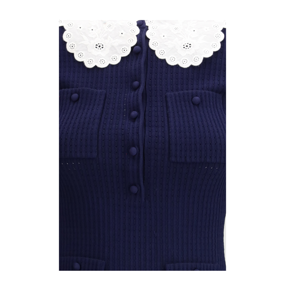 Knit Taffeta Mini Dress - Image 3