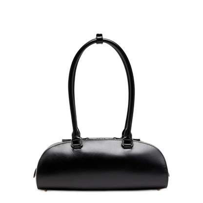 1DR Dome Elongated Leather Bowling Bag - Black - Image 3