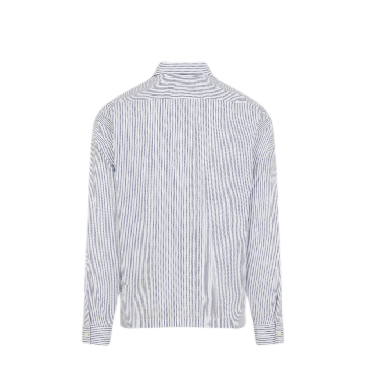 Blue And White Cotton Shirt - Image 3