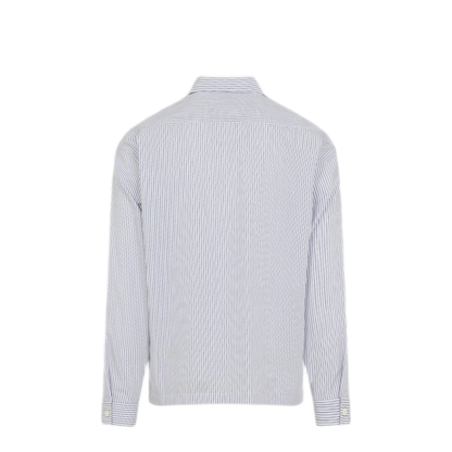 Blue And White Cotton Shirt - Image 3