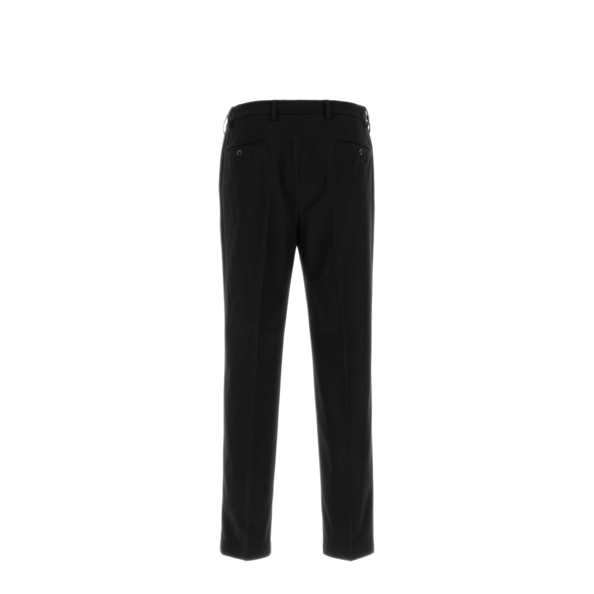 Charm-Detail Cotton Tapered Trousers - Image 2