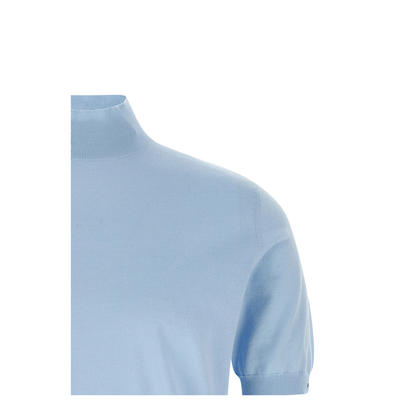 Light Blue Cotton Sweater - Image 4