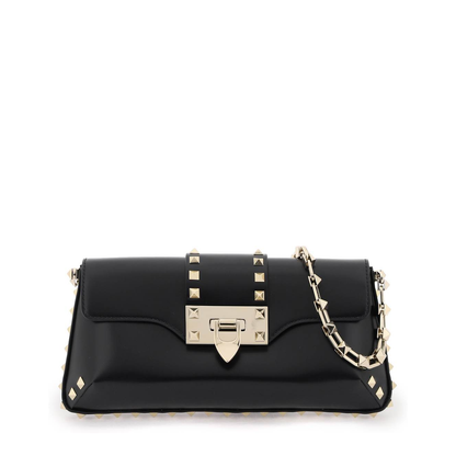 Garavani Rockstud Shoulder Bag in Brushed Leather - Image 3