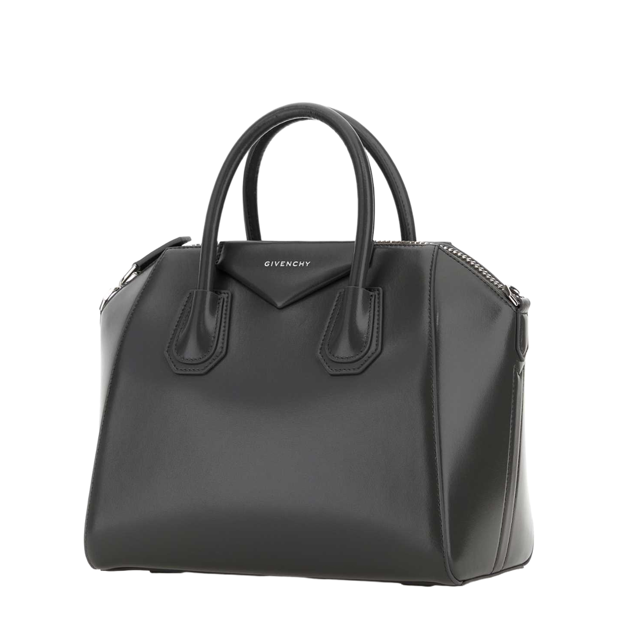 Dark Grey Leather Small Antigona Handbag - Image 2