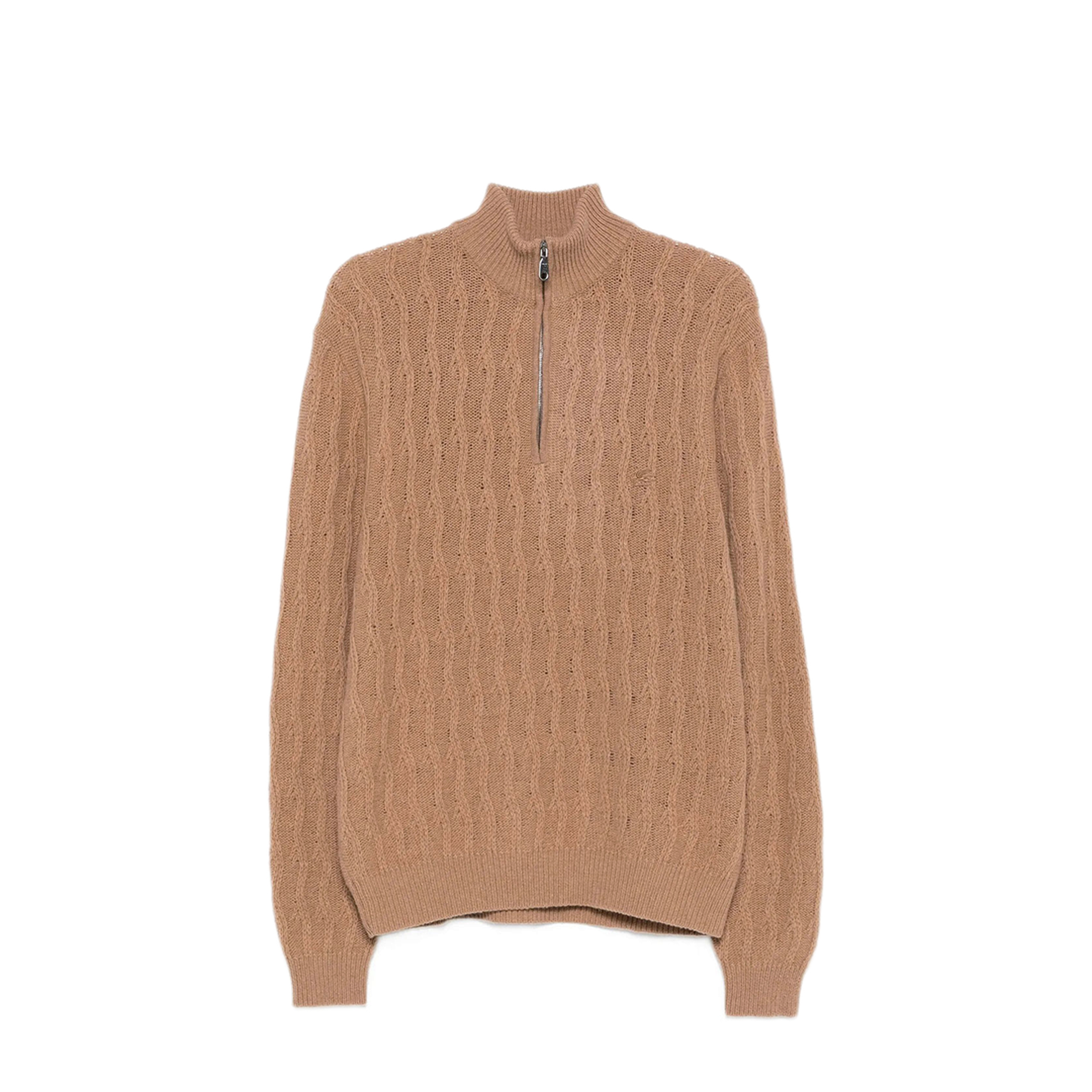 Roma Cashmere Quarter-Zip Jumper - Image 1