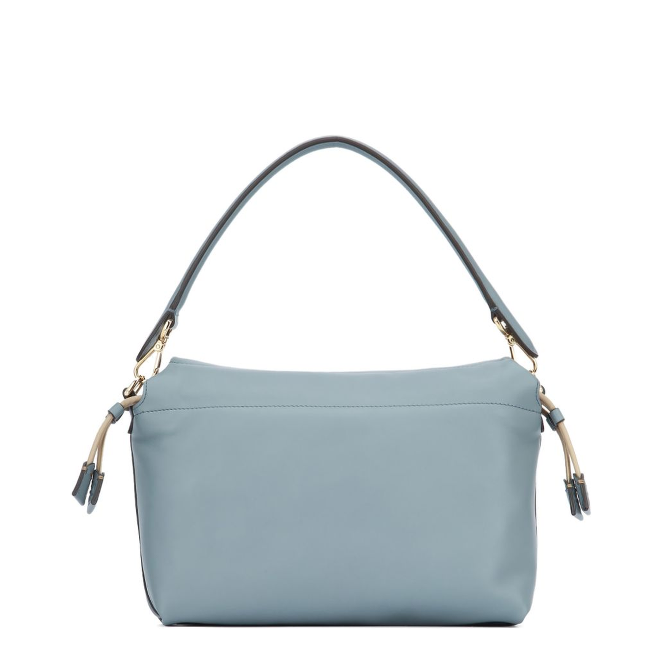 Mamma Baguette Medium Leather Shoulder Bag - Light Blue - Image 2