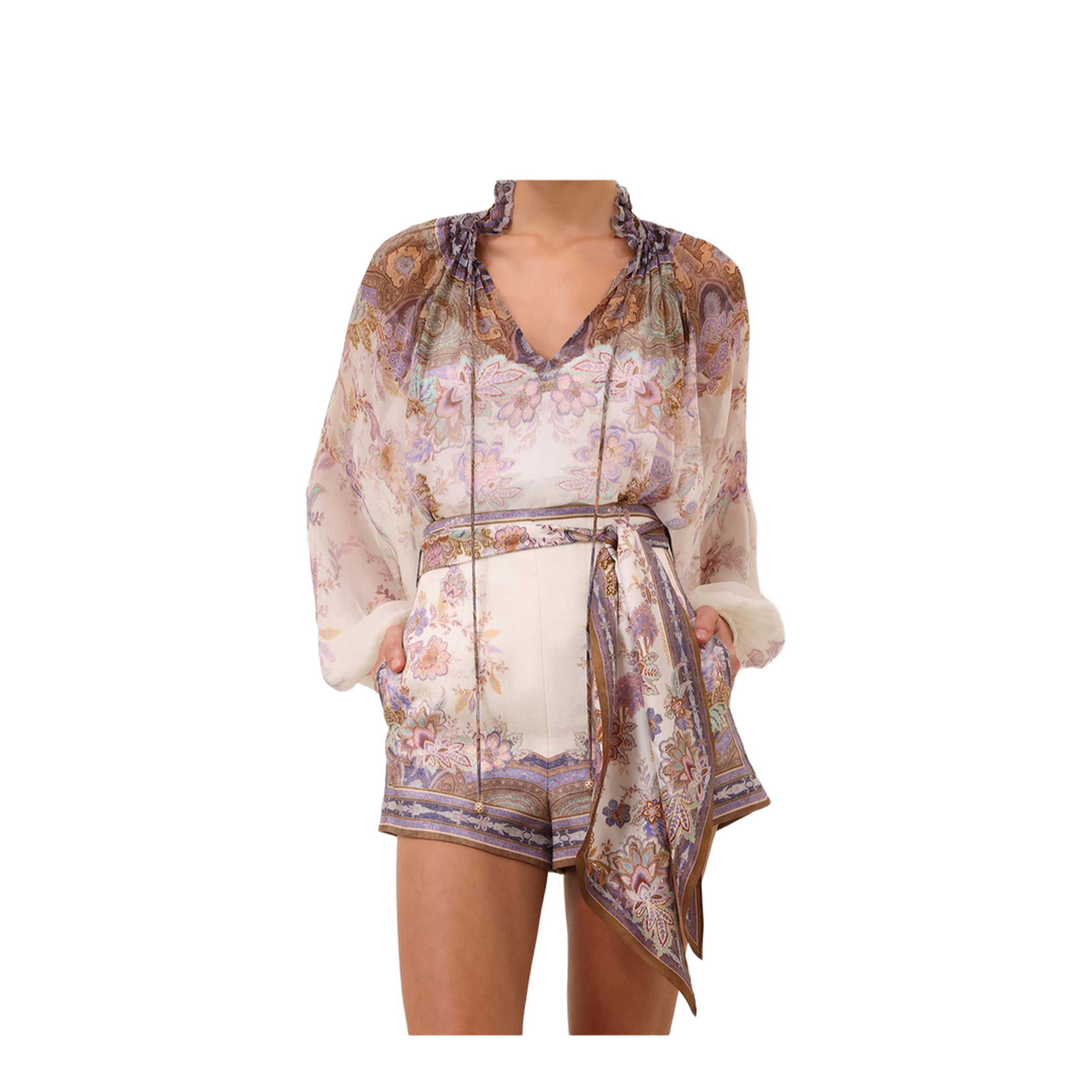 Luna Billow Puffed-Sleeve Blouse - Image 4