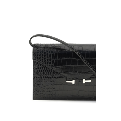 Crocodile Print Shoulder Bag - Image 4