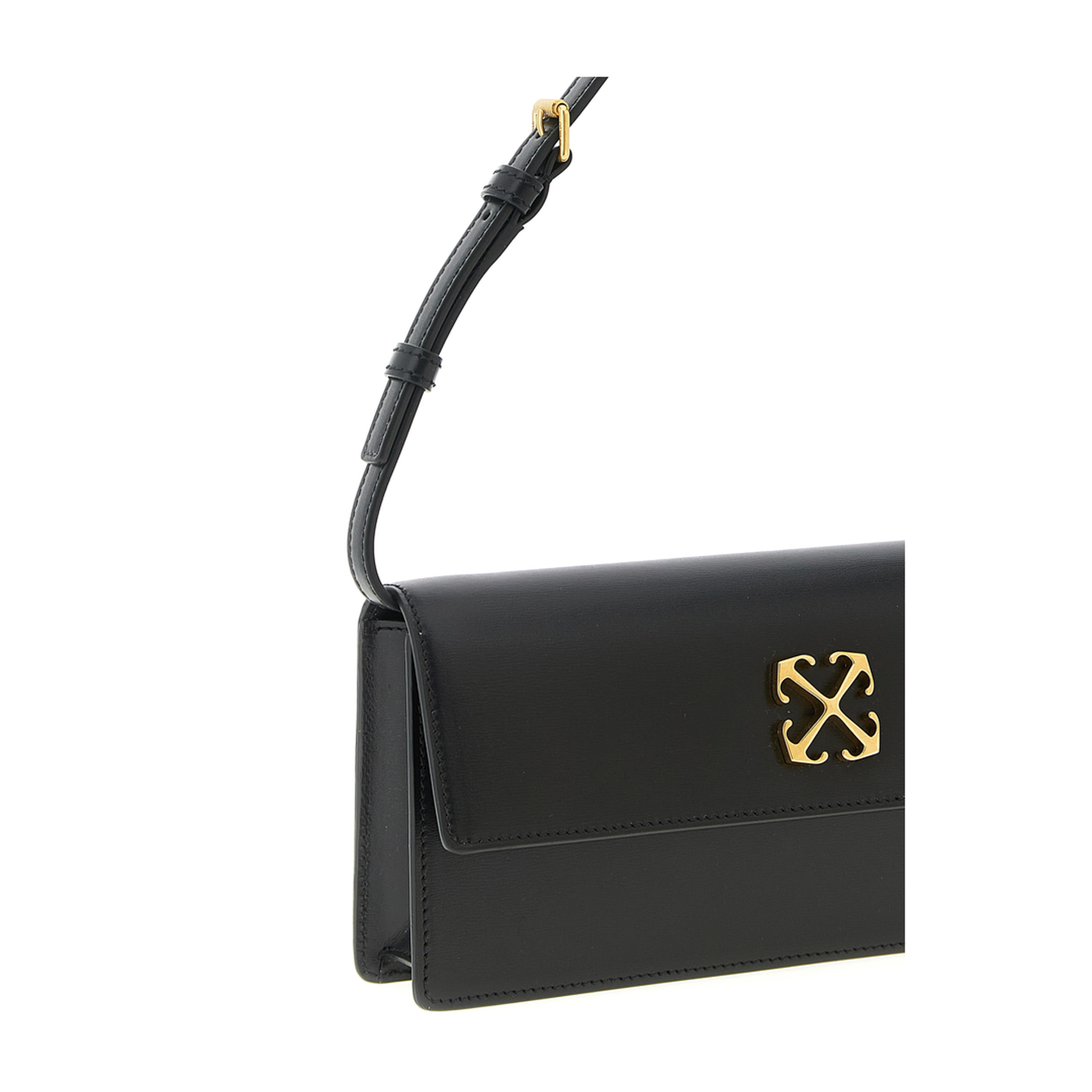 Jitney 1.0 Calf Leather Shoulder Bag - Black - Image 3