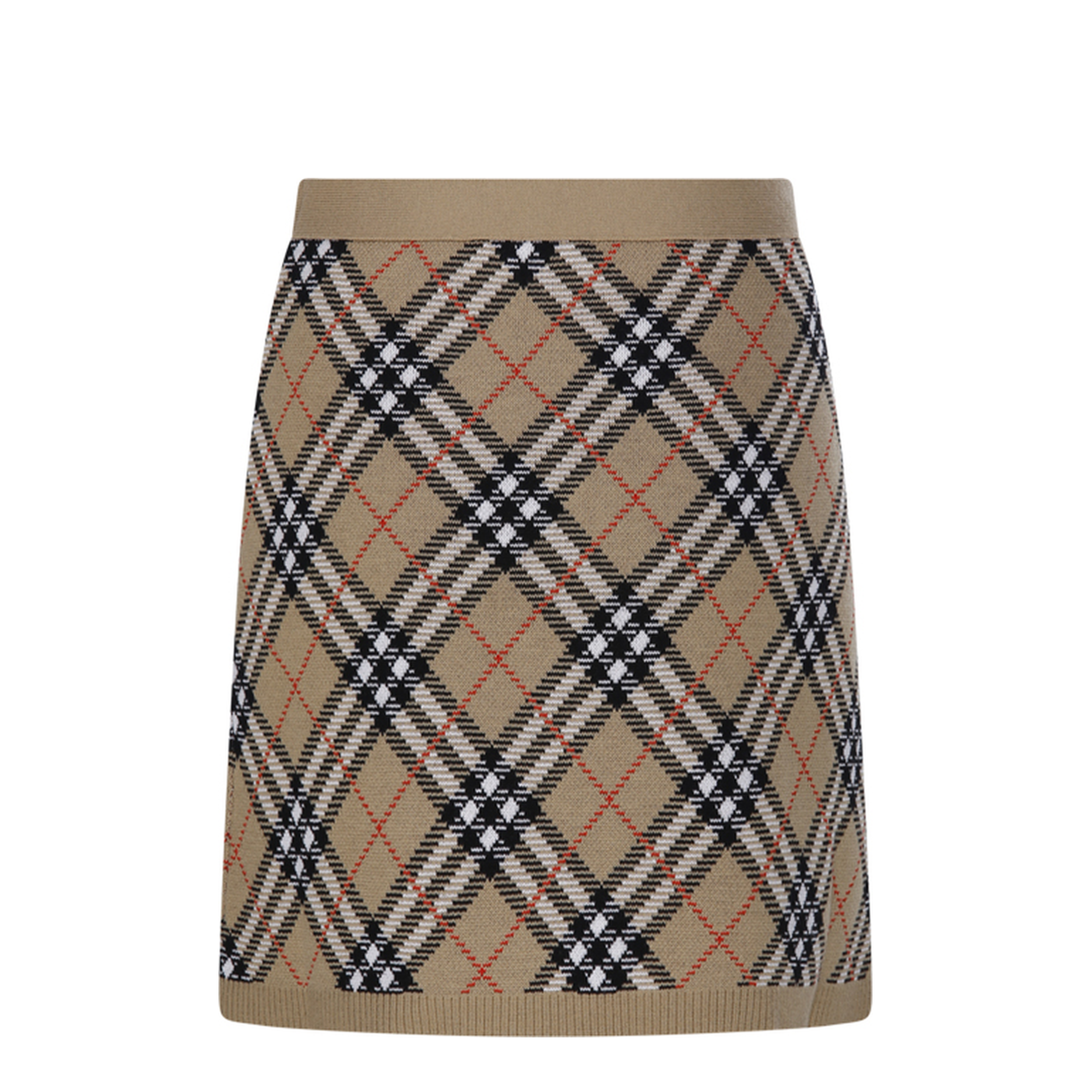 Embroidered Wool Blend Mini Skirt - Image 3