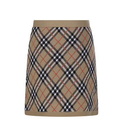 Embroidered Wool Blend Mini Skirt - Image 3
