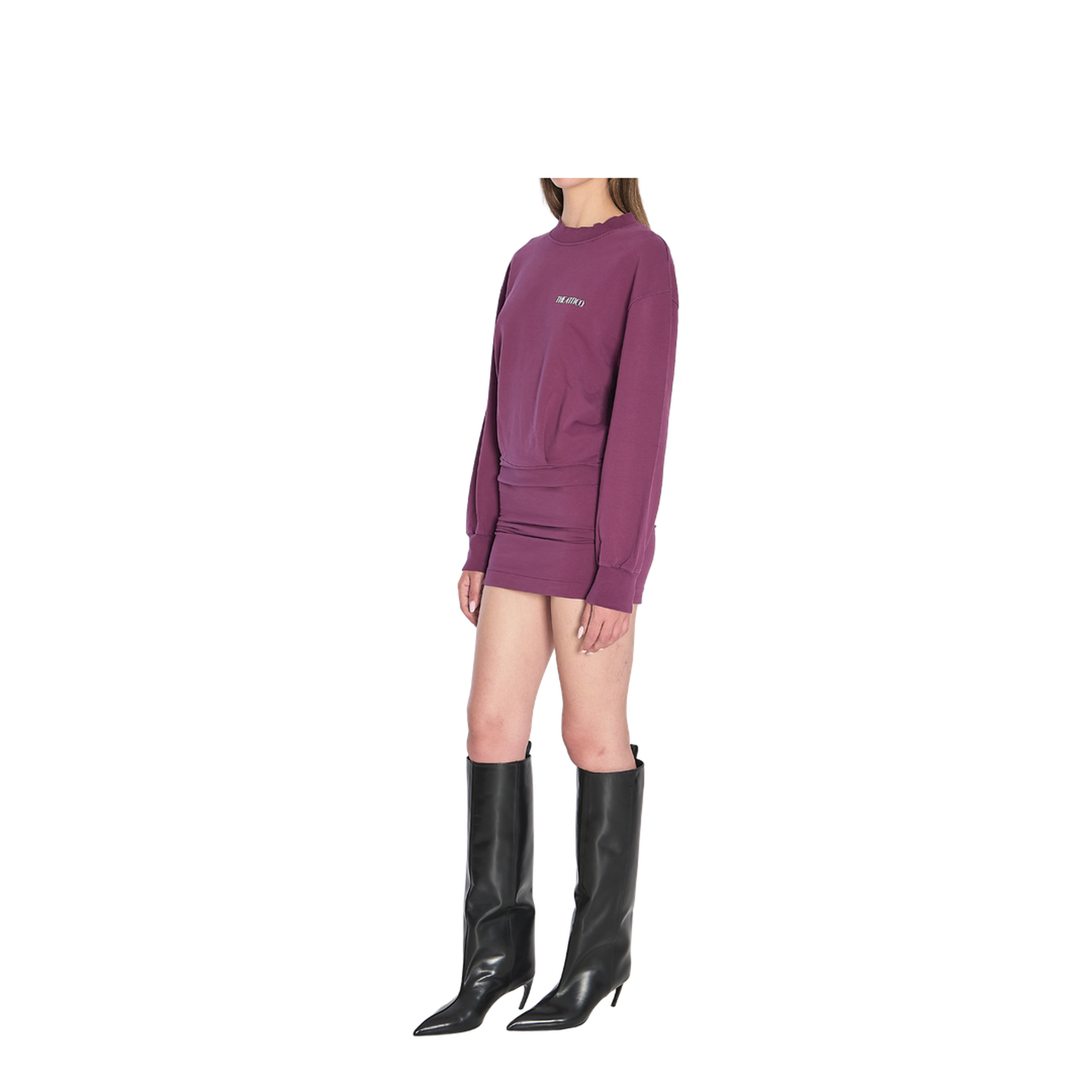 Mini Dress in Burgundy - Image 2