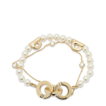 Double Strand Bracelet With Pearls - Image 1