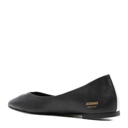 Les Ballerines Ovalo In Two-Toned Leather - Image 3
