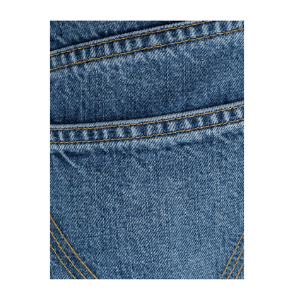 Vintage Palazzo Jeans - Dark Wash - Image 3