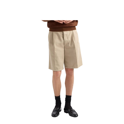 Vintage-Effect Cotton Bermudas - Image 2