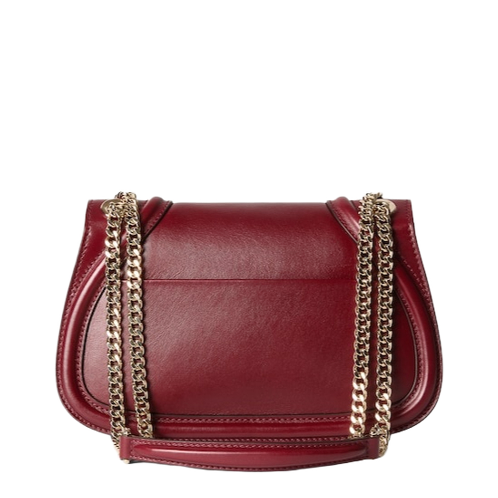 Blondie Medium Leather Shoulder Bag - Burgundy - Image 3