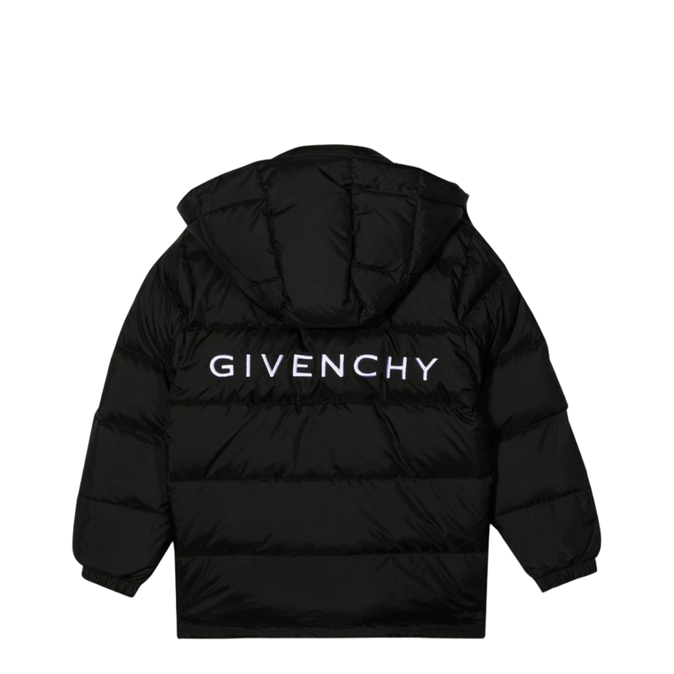 Long Down Jacket With Hood - Image 2