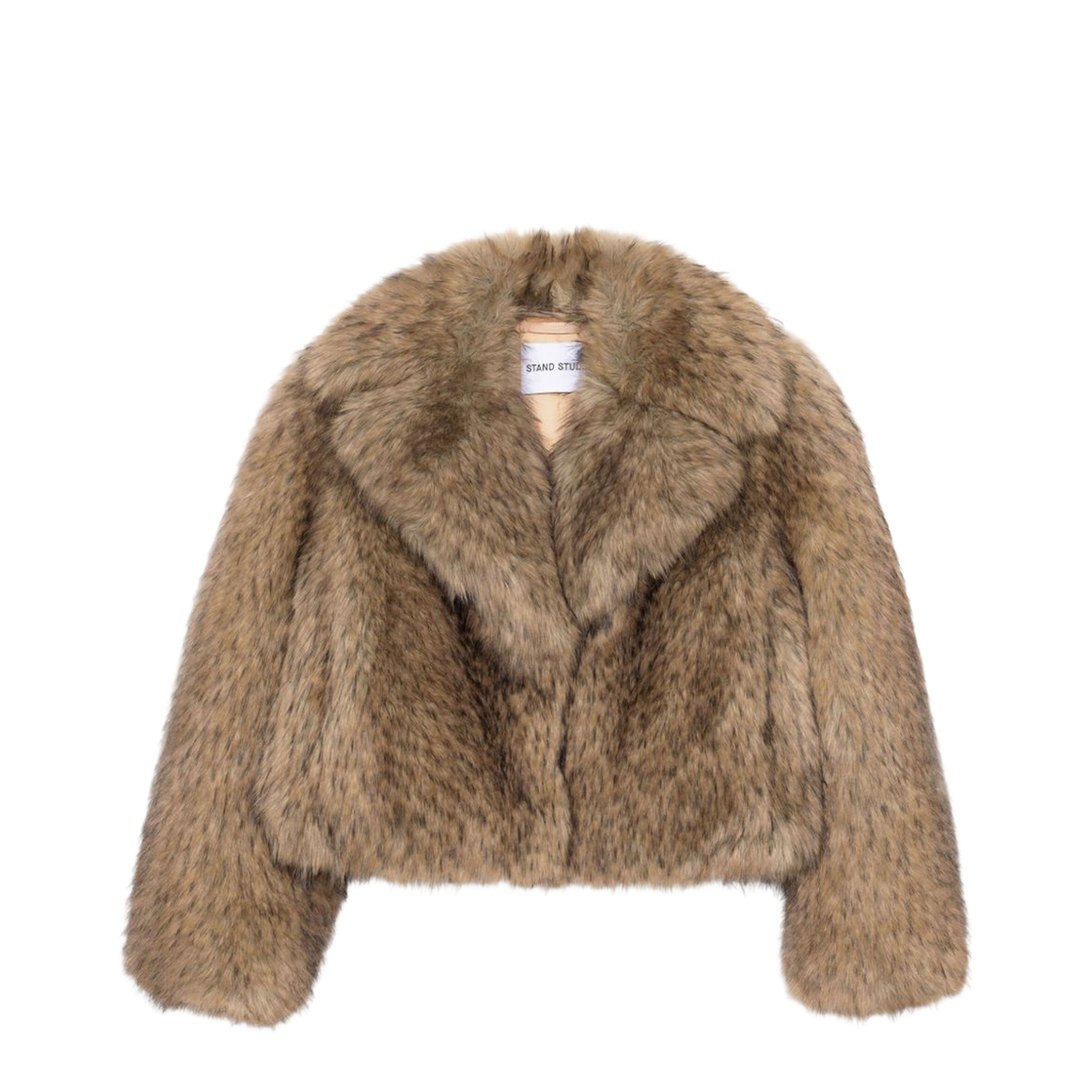 Beige Samara Faux-Fur Jacket - Image 1