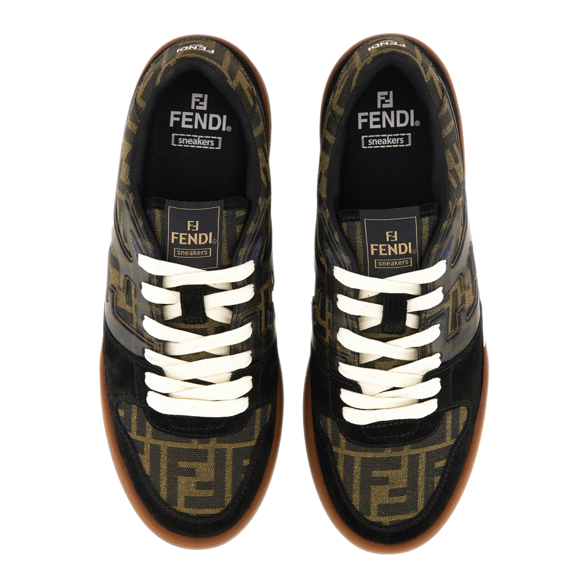 Match Sneaker in Black/Tabacco FF Jacquard - Image 4