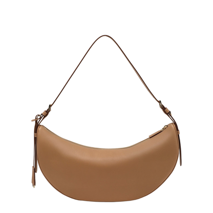 Demi-Lune Large Calfskin Shoulder Bag - Natural - Image 2