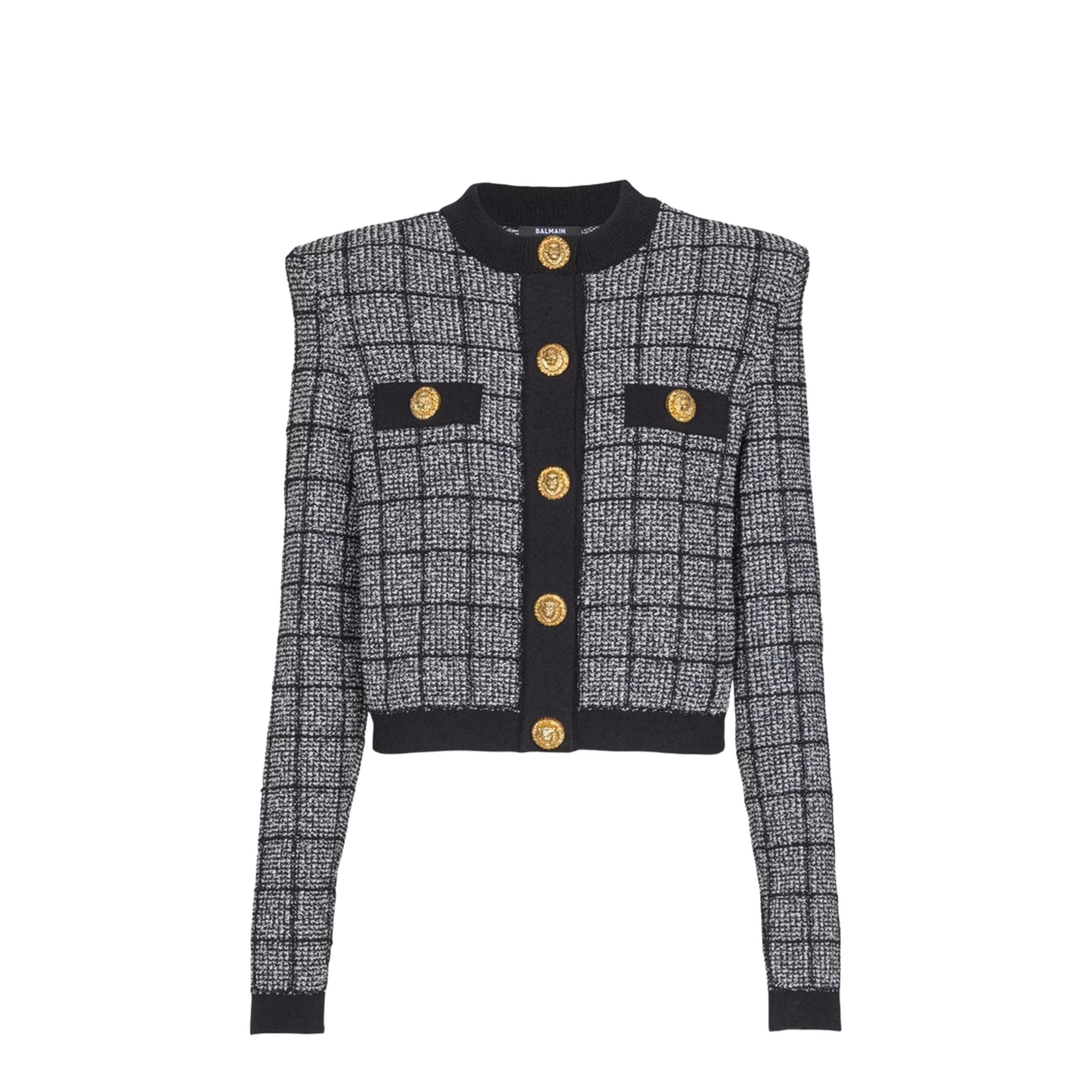 Knitted Sweater Black Grey - Image 1