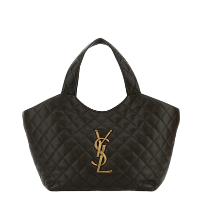 Icare Medium Quilted Lambskin Tote - Light Musk - Image 1