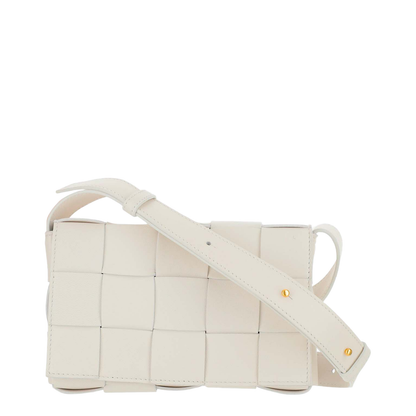 Cassette Small Lambskin Crossbody Bags - White - Image 1