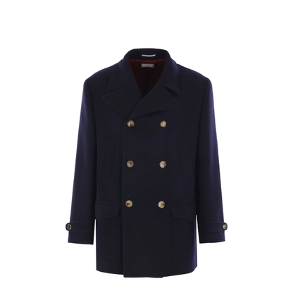 Double-Breasted Wool Coat - Image 1