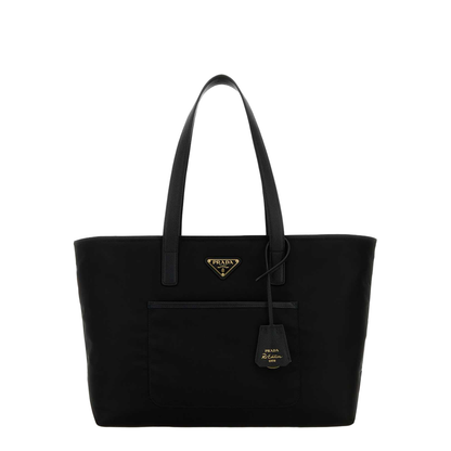 Re-Nylon Black Shopping Bag - Image 1