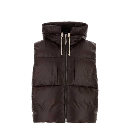 Chocolate Nylon Down Jacket - Image 1