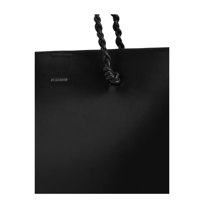 Tangle Tote Bag in Calf Leather - Black - Image 2