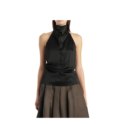 Halterneck Backless Shirt - Image 3