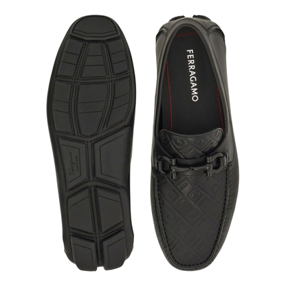 Embossed Gancini Monogram Driving Loafers - Image 4