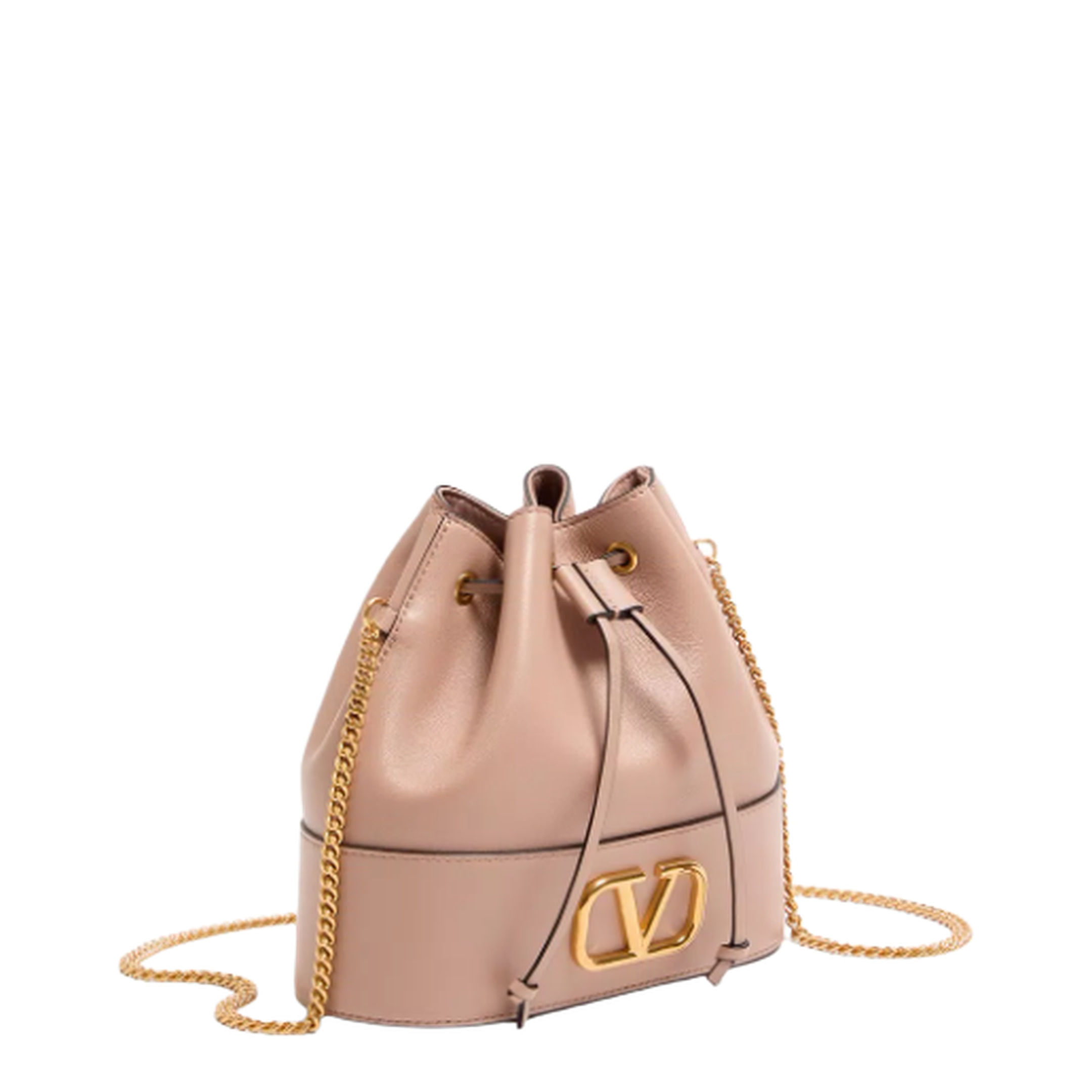 Mini Bucket Bag in Nappa with Vlogo Signature Chain - Image 4