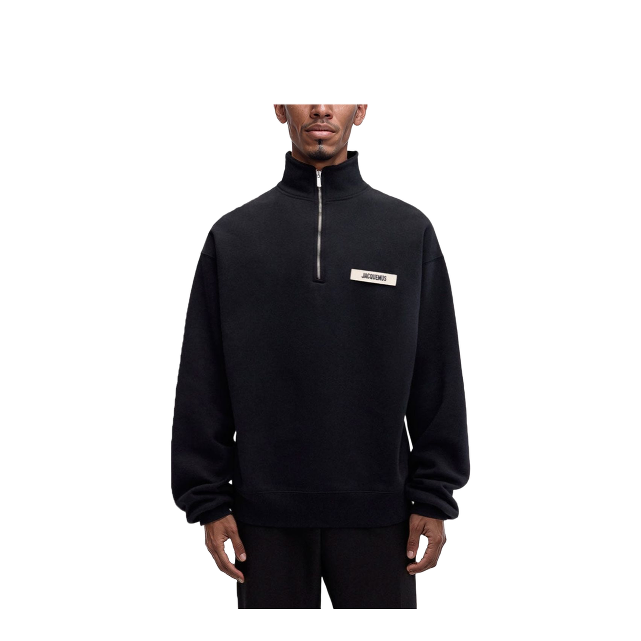 Gros Grain Zipped-Rollneck Sweatshirt - Image 2