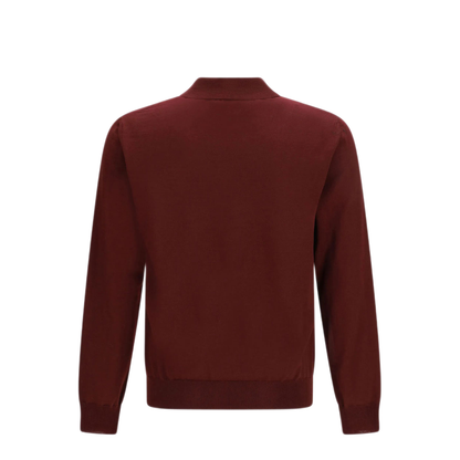 Wool Polo With Vlogo Embroidery - Image 2