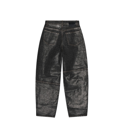 Organic Cotton Denim Jeans - Black - Image 6
