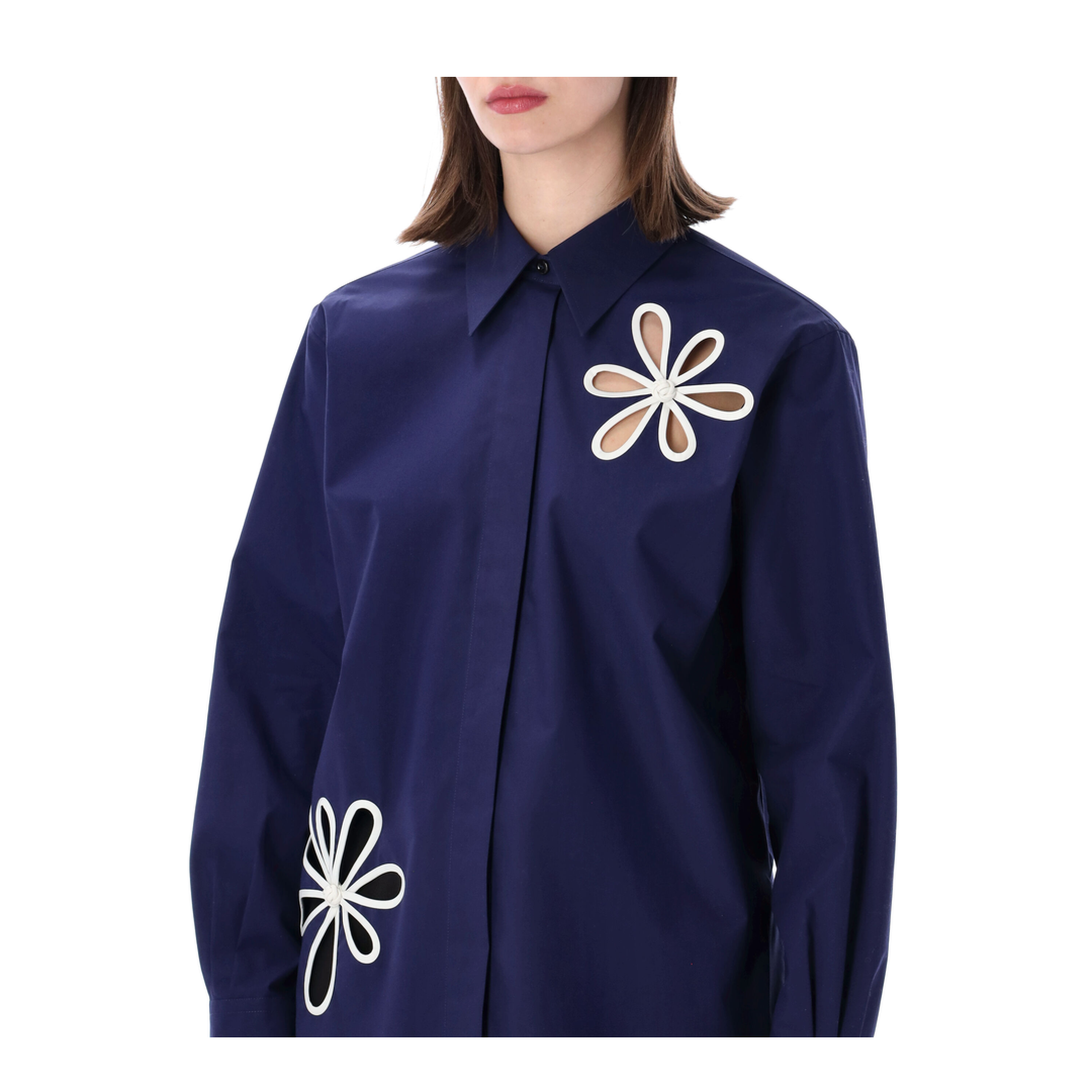 Dark Blue Poplin Shirt - Image 3