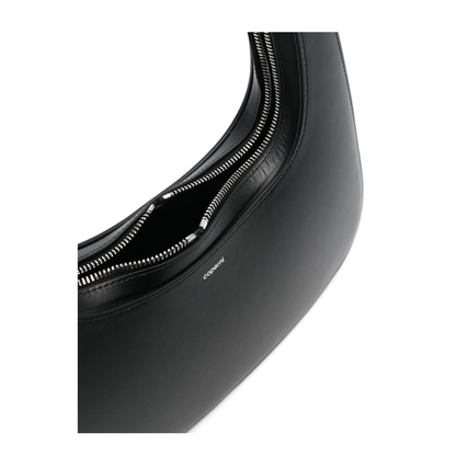 Swipe Medium Calf Leather Shoulder Bag - Black - Image 2