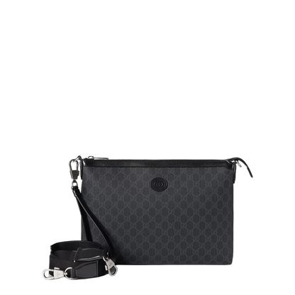 Ophidia Small Leather Pouch - Black - Image 1