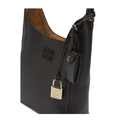 Calfskin Bucket Bag - Dark Brown/Papaya - Image 4