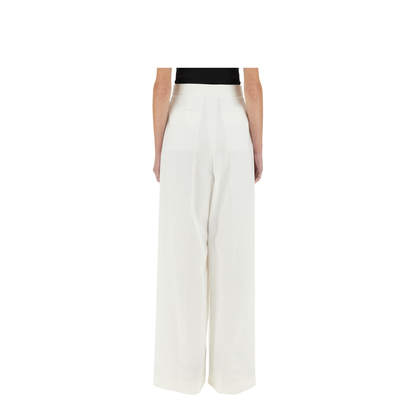Pleated Pants - White - Image 3