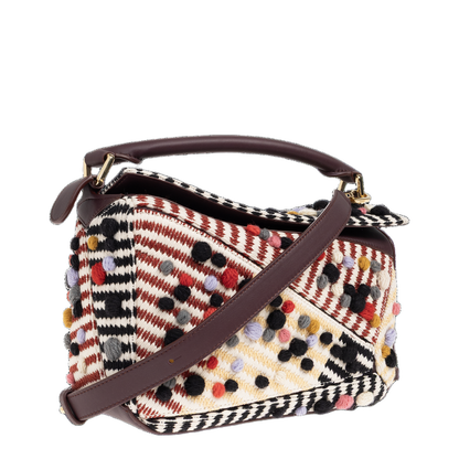 Puzzle Dotted Small Hand Bag - Image 4