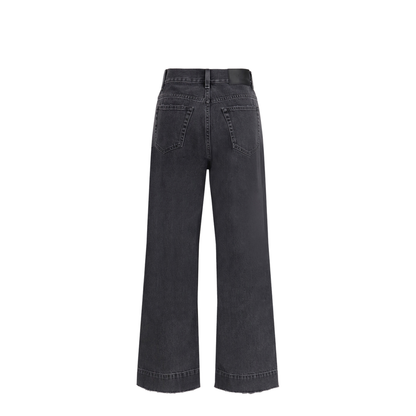 High-Waisted Cropped Denim Jeans - Image 2